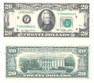 1977 $20 Atlanta District Federal Reserve Note Fr 2072-F Uncirculated #9942 - Picture 1 of 1