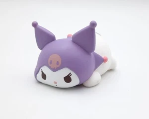 Sanrio Kuromi 1.5" mini laying gacha figure toy - Picture 1 of 2