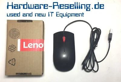 Lenovo Essential USB Maus Schwarz  00PH133 4Y50R20863 1600 DPI  NEU & OVP - Bild 1 von 4