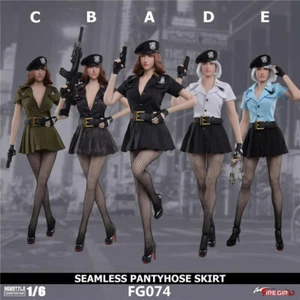 1/6 Frau Polizei Basketball Rock Strumpfhose Strümpfe Uniform für 12 Zoll Actionfigur - Bild 1 von 17