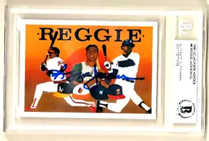 Offer BECKETT Reggie Jackson AUTH AUTO 1990 Upper Deck Baseball Heroes Autograph - Picture 1 of 1