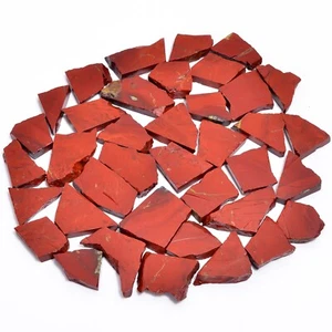Rebanada de jaspe rojo natural piedra preciosa áspera piedra de jaspe rojo crudo losa de tamaño pequeño - Imagen 1 de 8