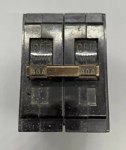 GE TQL2140 2 POLE 40 AMP CIRCUIT BREAKER - Picture 1 of 6