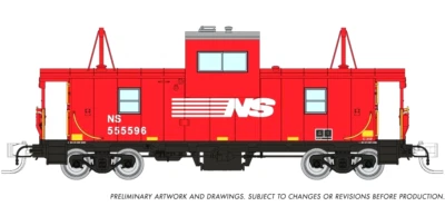 RAPIDO N SCALE WIDE VISION CABOOSE-NORFOLK SOUTHERN 2024 RELEASE-AMAZING DETAIL! - Image 1 of 2