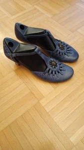 *Marc Collektion Mary Jane Leder Pumps Riemchenpumps Soft Walk Blau Gr.39* - Bild 1 von 12