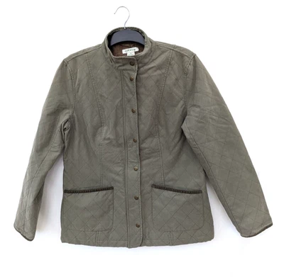 Orvis Jacket Mens M Khaki Utility Field Chore Barn Coat Bomber Quilted Country - Image 1 of 4