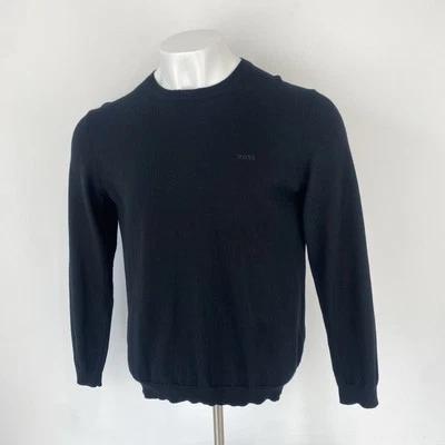 Hugo Boss Bagritte E Black Wool Jumper Size XL Men’s Shrunk A Bit - Image 1 of 4