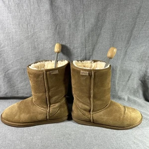 PORTLAND BOOT COMPANY DAMEN 10M Leder Lammfell Braun Kuschelstiefel 85651 - Bild 1 von 11