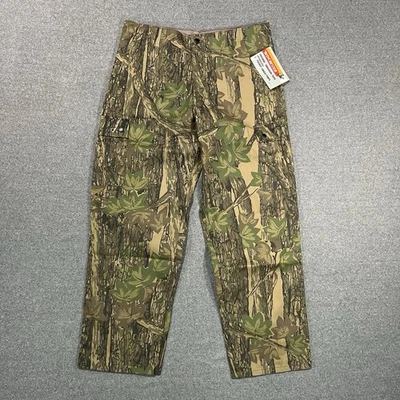 VTG Winchester Trebark Camo Cargo Pants Size Large 36x32 Adjustable Waist NWT - Image 1 of 4