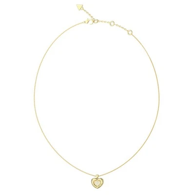 Collar Guess Damas UBN05463YG LOVE Cristal Corazón Colgante Tono Dorado - PVP £60. Foto 1 de 3