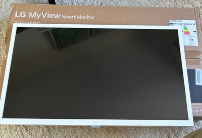 LG Smart Monitor 32 Inch Full HD 1080P, IPS Panel Smart TV Remote 32SR50F-W VAT - Image 1 of 4