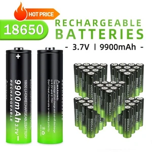 3,7 V wiederaufladbare Button Top Li-Ion Akkus | 9900 mAh, Ladepaket - Bild 1 von 21