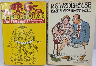 BACHELORS ANONYMOUS and THE PLOT THAT THICKENED PG Wodehouse 1st Edition Hard C - Image 1 of 4