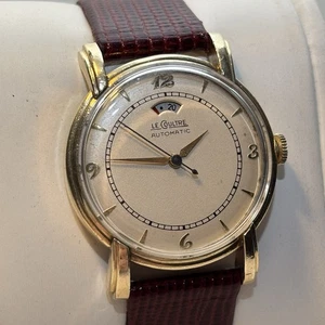 Vintage LeCoultre 10K GF Automatic Power Reserve Mens Wristwatch Bumper - Runs - Picture 1 of 9