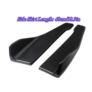 2tlg Auto Stoßstange Lippe Splitter Spoiler Flap Diffusor Heckspoiler Universal - Bild 1 von 11
