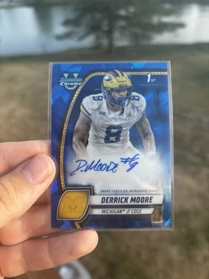 2024 Bowman Chrome U Sapphire Derrick Moore 1st Bowman Auto #PA-DMO - Image 1 of 2