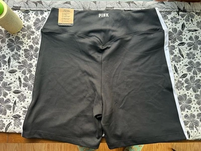 "Bicicleta corta Victoria's Secret rosa activa para mujer cintura alta 6"" talla L nueva con etiquetas" Foto 1 de 4