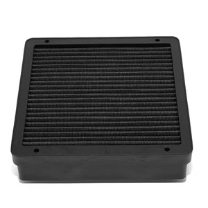 Fit Lancer/Mirage/Outlander Black Reusable Engine Flow Air Filter Intake Panel - Foto 1 di 6
