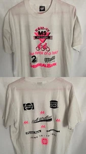 Vtg Buffalo New York T Shirt Wgrz Tv MS Bike Classic Single Stitch XL Screen Sta - Picture 1 of 10