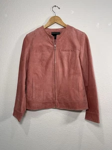 Bernardo Women's Pink Suede Jacket Women's Small - Picture 1 of 10