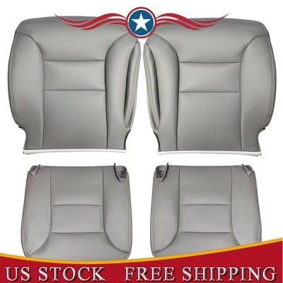 Чехлы на передние сиденья СЕРЫЕ для Chevy Silverado Tahoe Suburban 1995–1999 годов выпуска - Изображение 1 из 4