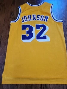 Magic Johnson Jersey Los Angeles LA Lakers Mens Size Medium Throwback 1984 - Picture 1 of 9