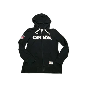 Hudson's Bay Co. Kanada 2010 Olympische Winterspiele Hoodie Damen Medium schwarz durchgehender Reißverschluss - Bild 1 von 12