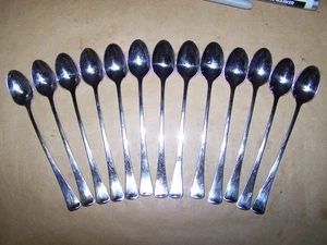 Set of 13 Oneida WYNDHAM Stainless Iced Tea Spoons Glossy USA - Picture 1 of 2