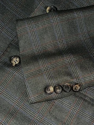 LUCIANO BARBERA Collezione Sartoriale Hand Made Wool Silk 3Btn Blazer Jacket 40 - Image 1 of 4