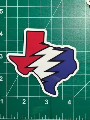HEARTLAND STICKER CO Texas Stealie - Grateful Dead - Laminated Vinyl Sticker 3"x3"