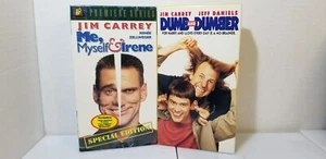 Jim Carrey: Dumb & Dumber and Me, Myself & Irene (VHS, 1995/2001) Untested, Used - Picture 1 of 5