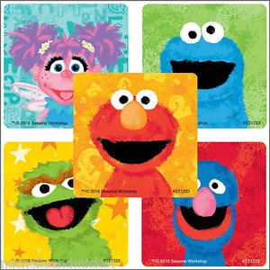 Sesame Street Stickers x 5 - Birthday Party - Elmo, Big Bird, Cookie, Grover - Picture 1 of 1