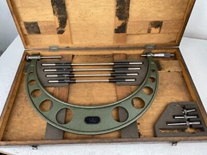Mitutoyo 104-152A Outside Micrometer 12"-16" Anvil Set Standards in Wood Box - Picture 1 of 7