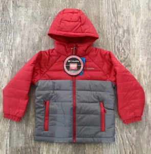 Columbia SNOW DRONE Puffer Jacket Boys 4/5 XXS Insulated Thermal Coil Hooded - Bild 1 von 9