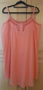 Levis - Womens Short Dress, Orange - Adjustable Straps, size Medium, 100% Cotton - Picture 1 of 12