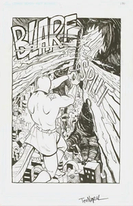 Earthworm Jim Creator Doug TenNapel SIGNED NNewts Original Comic Art Page SPLASH - Imagen 1 de 1