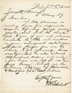 BF SCHUBERT 1902 LETTERA AUTOGRAFA, LEGGE autore Meriti e demeriti del processo da parte della giuria - Foto 1 di 1