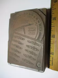 Vintage Abalone Pearl Rainbow Knife Letter Press Print Block Colonial Knife USA - Picture 1 of 2