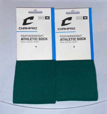 Calcetines deportivos Champro multideporte peso pluma nuevos en paquete verde medio (2) Foto 1 de 2