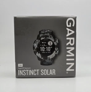 Garmin Instinct Solar Sports Watch Rugged GPS HRM Camo Edition Lichen - Picture 1 of 7