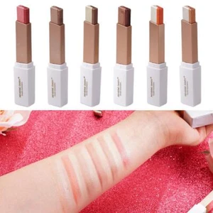 Glitter Double Colour Gradient Eyeshadow StickTwo Tone Eye Shadow CosmeticsPen - Picture 1 of 24