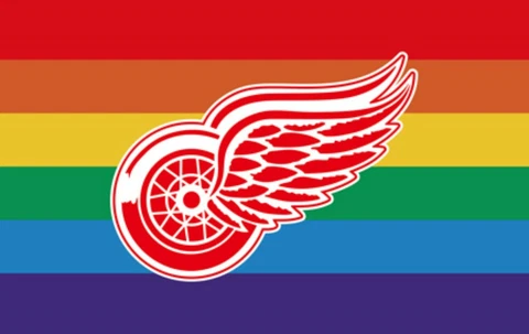 Detroit Red Wings Pride Flag 3x5ft Banner Polyester Ice Hockey Stanley 007 Cover