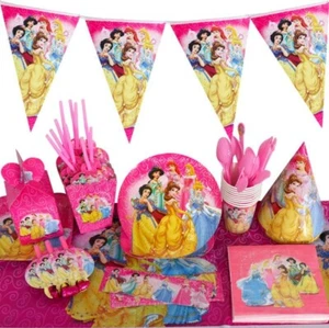 Disney Princess Birthday Party Decor Backdrop Banner Balloon Tableware Dress Up - Picture 1 of 86