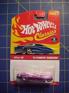 2006 HOT WHEELS CLASSICS '70 PLYMOUTH BARRACUDA! #24 of 30 NIP LT PURPLE HEMI - Picture 1 of 3