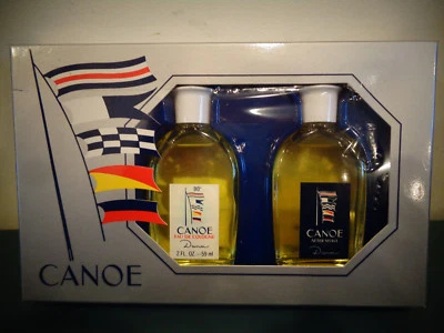 VINTAGE CANOA DANA 2 OZ EAU DE COLOGNE & 2 OZ AFTER SHAVE NOVO NA CAIXA NOS  - Imagem 1 de 3