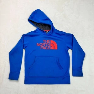 The North Face Hoodie Jacket Polyester Blue Pullover Sweater Boy's Size M 10/12 - Picture 1 of 10