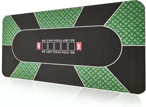 M.Y Professional Poker Mat 180cm x 90cm | Portable Carry Bag | Up to 10 Players - Picture 1 of 6