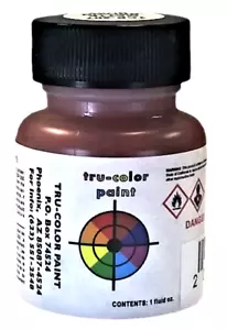 Tru-Color TCP-410 Matte Roof Brown 1 oz Paint Bottle - Picture 1 of 3
