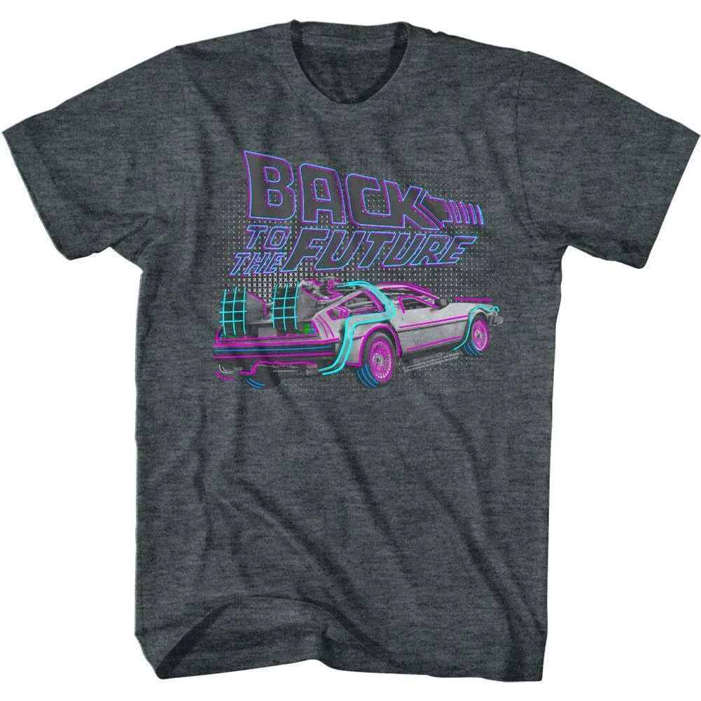 Back To The Future 'Into The Future' Men's T-Shirt - Regular Fit Short Sleeve Crew Neck