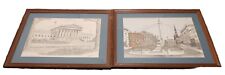 Two Framed Signed Numbered Martin Barry Prints: US Supreme Court & Mt. Vernon Pl